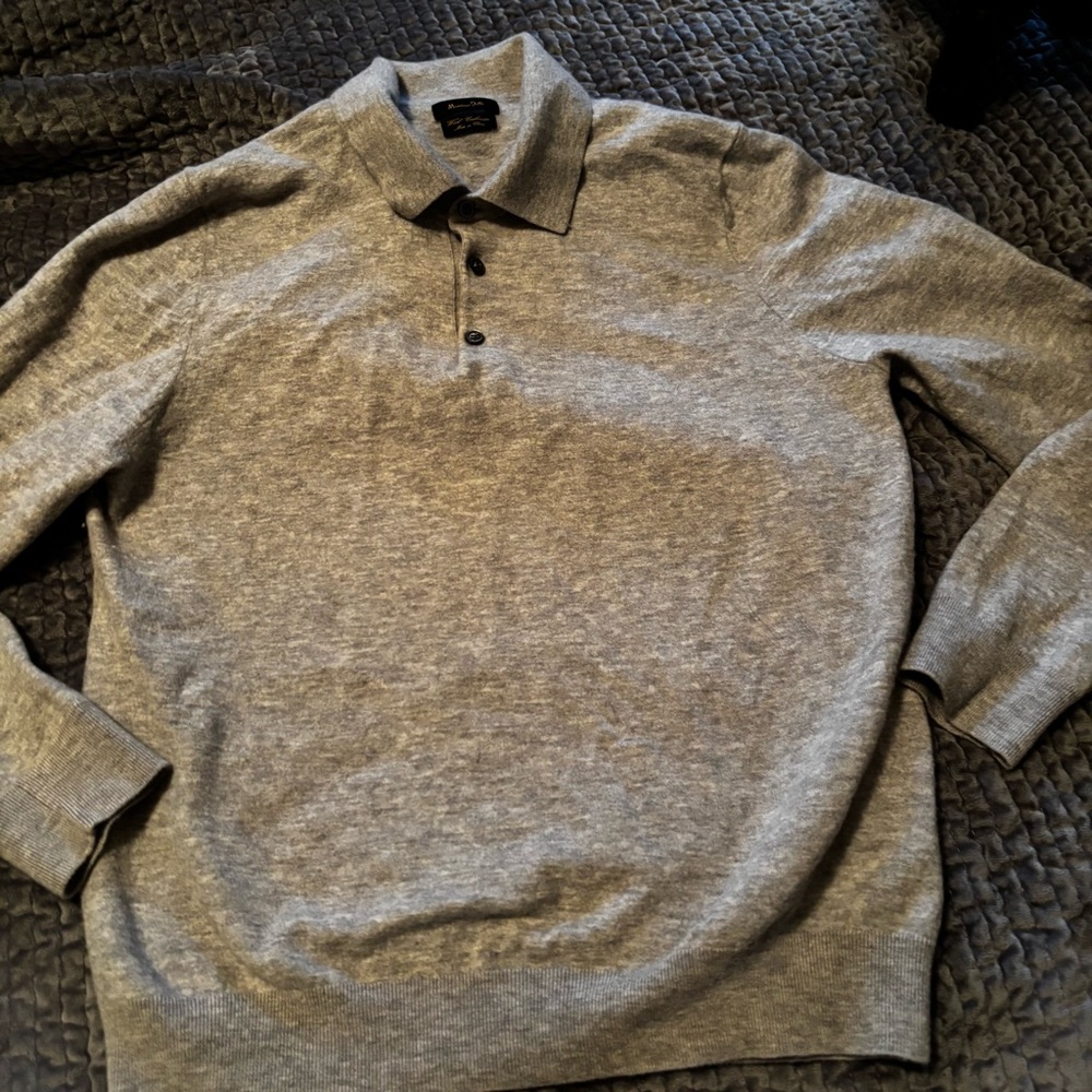 Mossimo Dutti Women’s Wool Cashmere gray sweater size Large